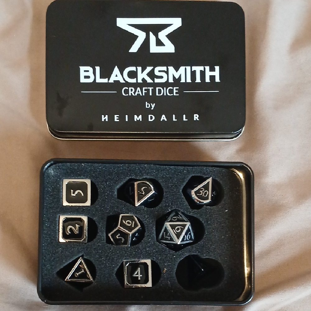 Blacksmith Craft Dice Set - Black